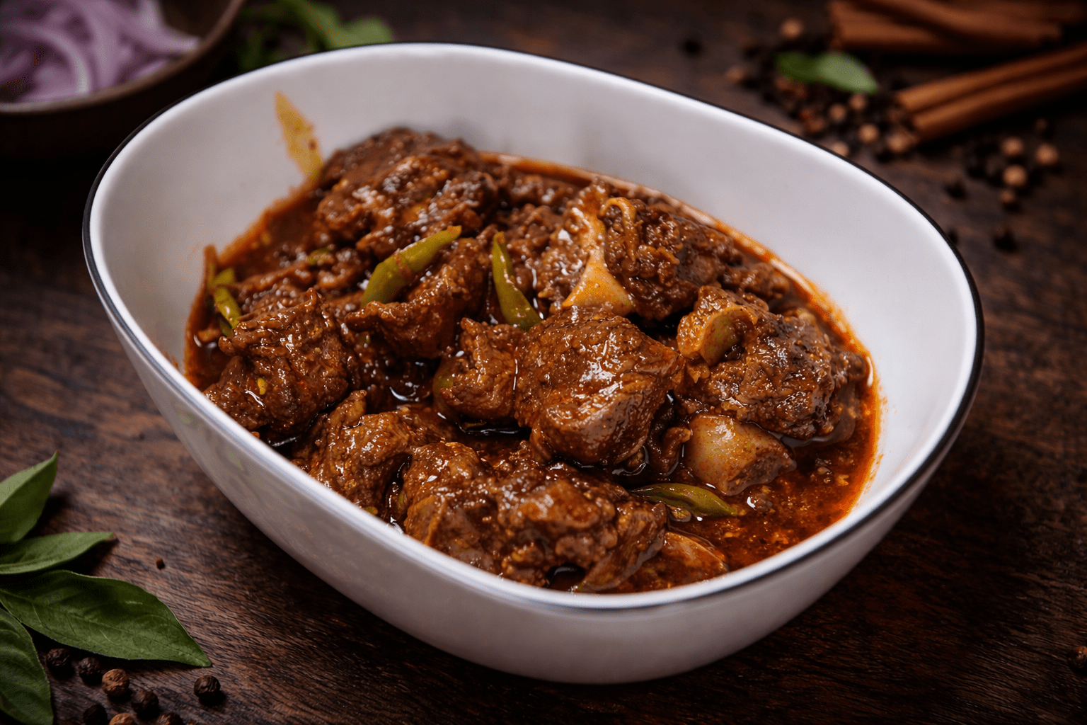Beef Rosha Vuna Recipe - গরুর মাংসের রসা ভূনা রেসিপি - Porom পরম
